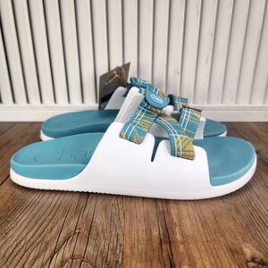 Chaco Chillos Sandals Kids Size 5 M Court Porcelain White Slip On Beach Comfort